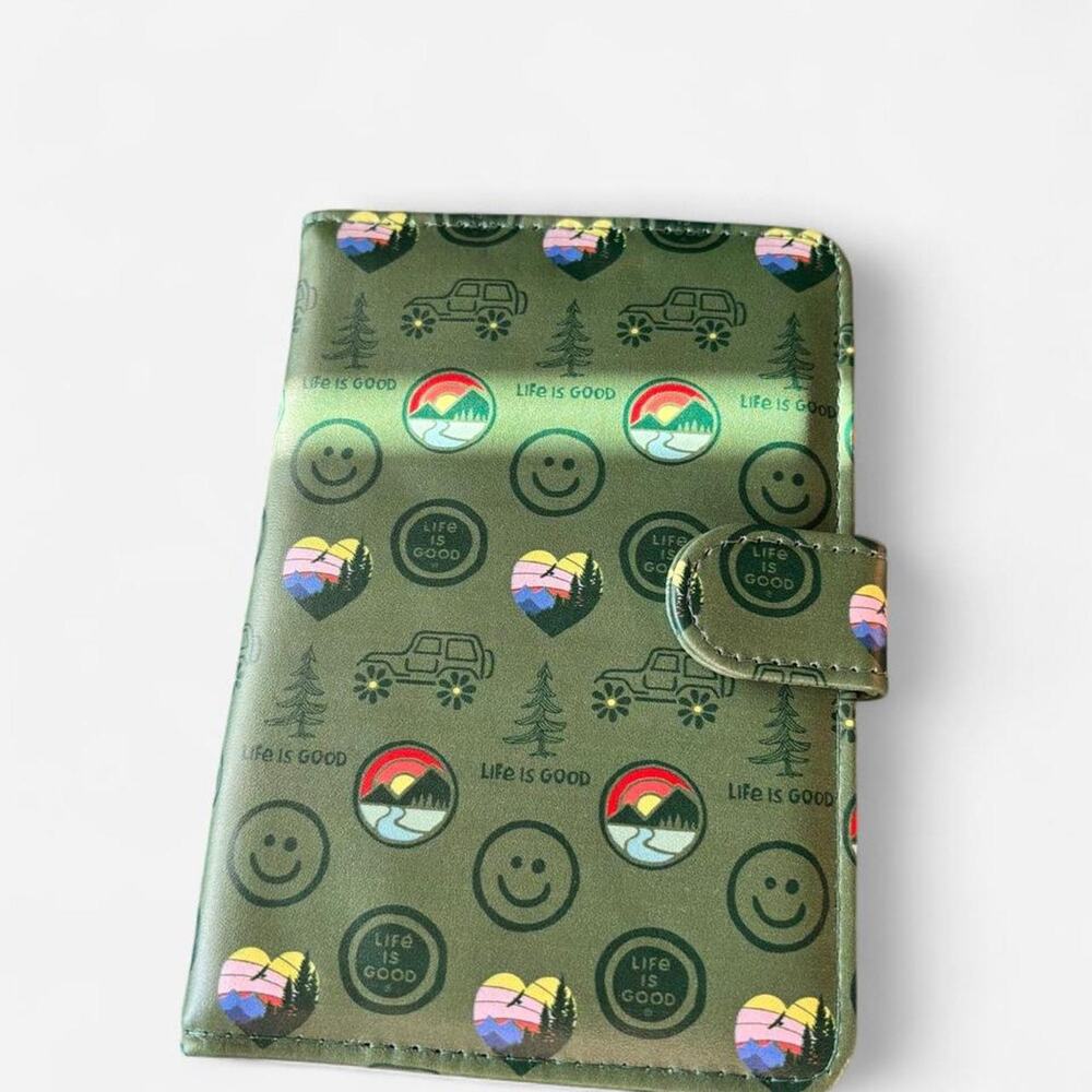 Life is good green wallet